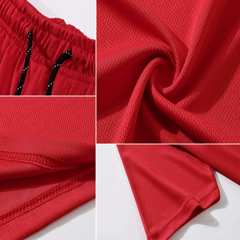 2025 Fashion new Men's sports shorts Short sleeve T-shirt style casual shorts set Retro cool breathable and two piece set