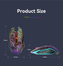 Bluetooth 5.2 Mouse RGB 2.4G Wireless Mouse Dual-Mode Gaming Mouse 6 Buttons Silent Mouse For MacBook Tablet Laptops Computer