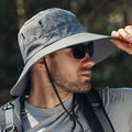 Summer Wide Large Brim Men Fisherman Hat Waterproof UV Protection Sun cap Hiking Fishing Climbing Oversized Safari Bucket Hats
