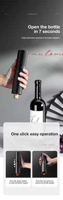 Rechargeable Electric Wine Bottle Opener Set Automatic Red Wine Corkscrew USB Charging Wine Opener Wine Tools Kitchen Products ﻿