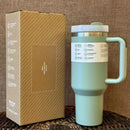 2025New Arrivals Thermal Coffee Cup with Straw Stainless Steel Vacuum Insulated Tumbler 40oz Thermal Iced Travel Cup for Outdoor