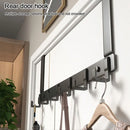 Storage Hooks Over The Door 6 Hooks Clothes Coat Hat Towel Hanger Home Organizer Rack Bathroom Kitchen Accessories Holder