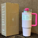 2025New Arrivals Thermal Coffee Cup with Straw Stainless Steel Vacuum Insulated Tumbler 40oz Thermal Iced Travel Cup for Outdoor