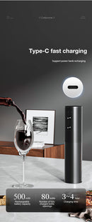 Rechargeable Electric Wine Bottle Opener Set Automatic Red Wine Corkscrew USB Charging Wine Opener Wine Tools Kitchen Products ﻿
