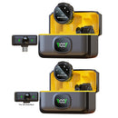 Wireless Lapel Microphone USB-C/iOS Interface Lavalier Mic Noise Cancel 164ft Range for Android/iPhone/Camera/PC/Laptop