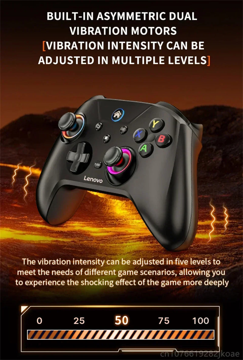 New Lenovo S02 Wireless Controller Bluetooth Gamepad for Nintendo Switch,PC,Android TV,IOS PC Joysticks Six-axis Dual Vibration