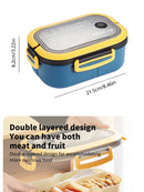 Kitchen Fruit Food Lunch Box With For Easy Carrying Outdoor Camping Picnic Food Microwave Safe And Convenient Heating Lunch Box