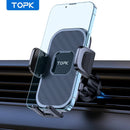 TOPK Car Phone Holder Gravity Stand for iPhone Xiaomi Samsung Car Mobile Support for Dashboard Windshield Air Vent Phone Mount