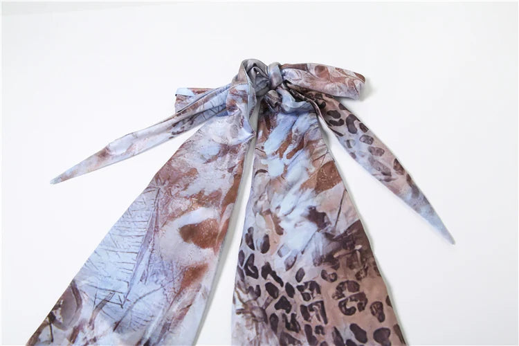 Nibber Irregular Ruched Gradient Print Women Dress Y2K Halter Fashion Backless Sleeveless Sexy Slim Vacation Clubwear Vestidos