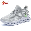 YRZL Men Sports Running Black Jogging Shoes Casual Sneakers Outdoor Breathable Mesh Women Light Shock-absorption Black Tennis