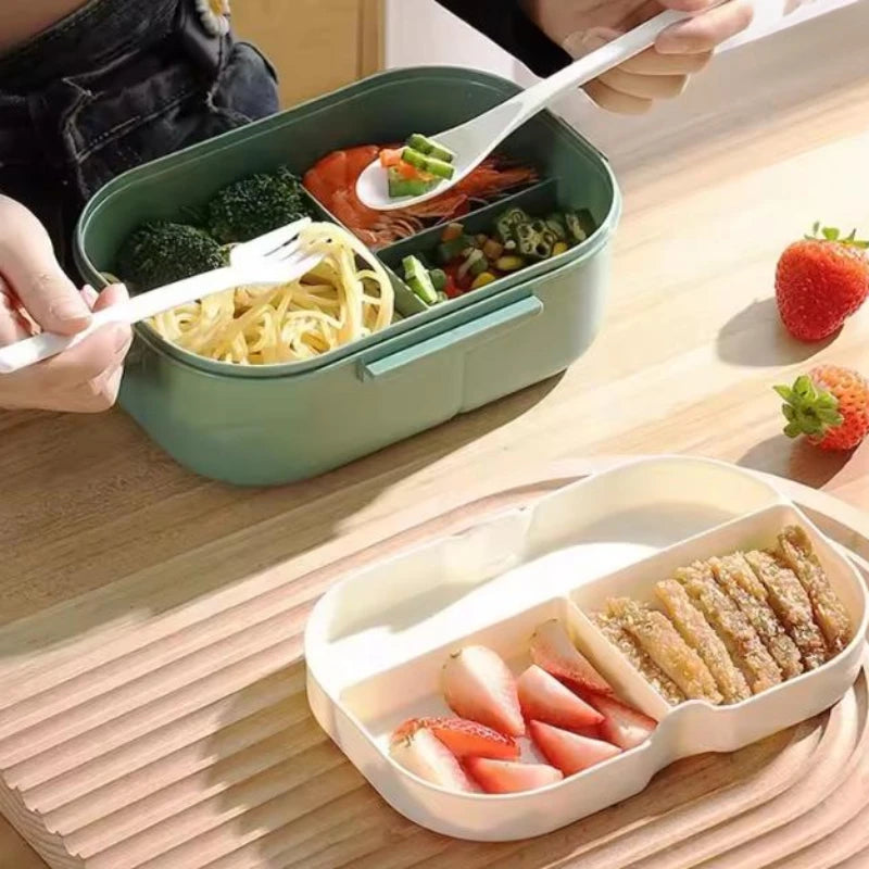Kitchen Fruit Food Lunch Box With For Easy Carrying Outdoor Camping Picnic Food Microwave Safe And Convenient Heating Lunch Box