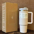 2025New Arrivals Thermal Coffee Cup with Straw Stainless Steel Vacuum Insulated Tumbler 40oz Thermal Iced Travel Cup for Outdoor