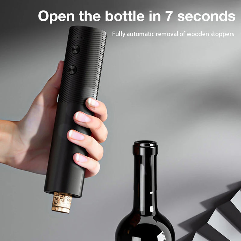 Rechargeable Electric Wine Bottle Opener Set Automatic Red Wine Corkscrew USB Charging Wine Opener Wine Tools Kitchen Products ﻿