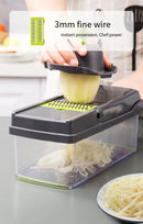 Portable Vegetable Cutter Shredder Multifunctional Slicer Potato Chopper Carrot Grater Reusable Fruit Veggie Cutting Tool