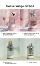 Electric Makeup Brush Cleaner Rechargeable Makeup Brushes Cleaning Tool Automatic Makeup Brush Cleaning Stand Device