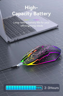 Bluetooth 5.2 Mouse RGB 2.4G Wireless Mouse Dual-Mode Gaming Mouse 6 Buttons Silent Mouse For MacBook Tablet Laptops Computer